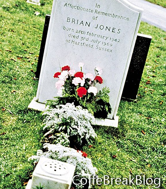 Брайан Джонс - кладовище Челтенхем