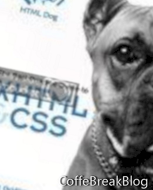 כריכה של כלב HTML