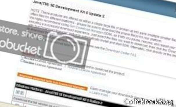 Zrzut ekranu instalacji Java 3