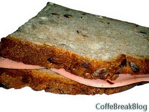 Dünne Sandwiches mit fettem Geschmack