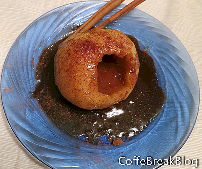 Cinamonu kepto obuolio mikrobangų receptas