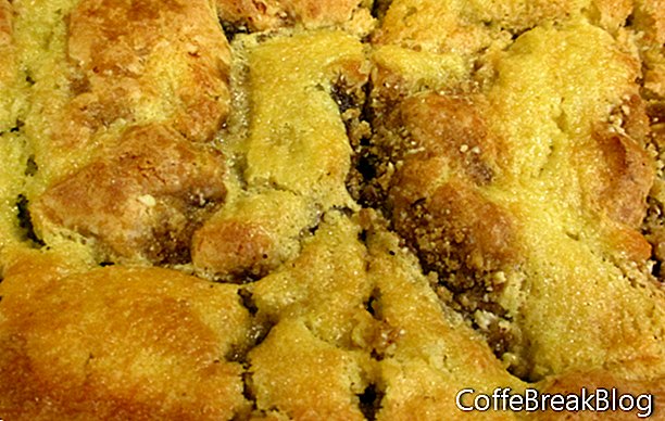Einfaches Mandel-Pfirsich-Streusel-Kuchen-Rezept
