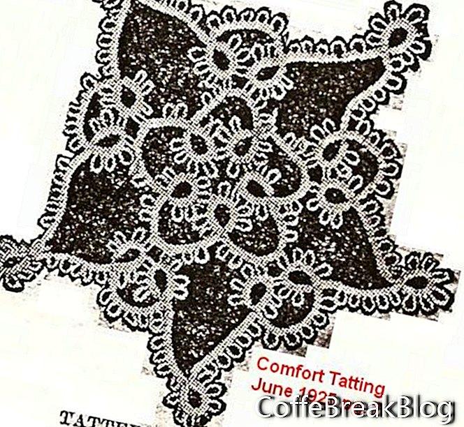 illstration originale di Star a 5 punte della Sig.ra O. D. Humphreys Comfort Magazines Giugno 1925 pag. 7