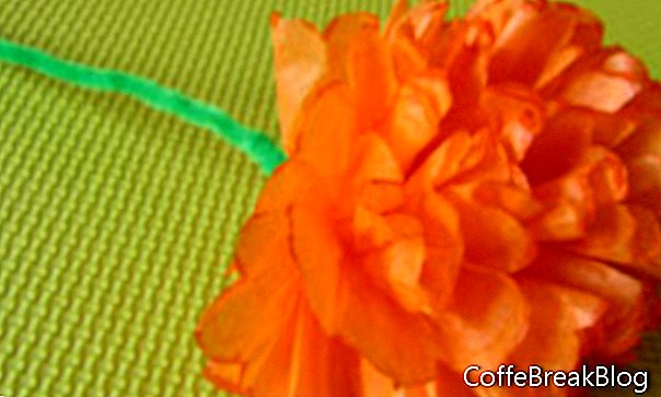 photo de fleur de papier de soie