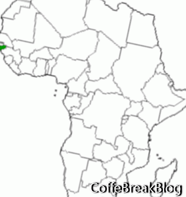 Zemljevid Gvineje Bissau