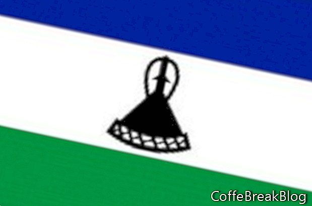 Lesotho vlajka