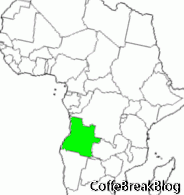 Zemljevid Angole