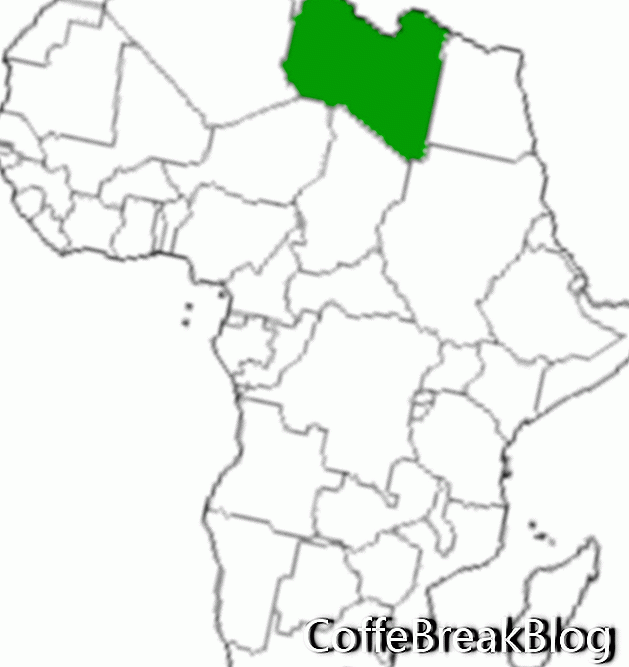 Mappa della Libia