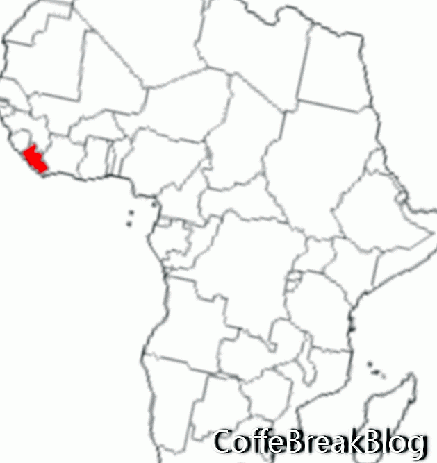 Mapa Libérie