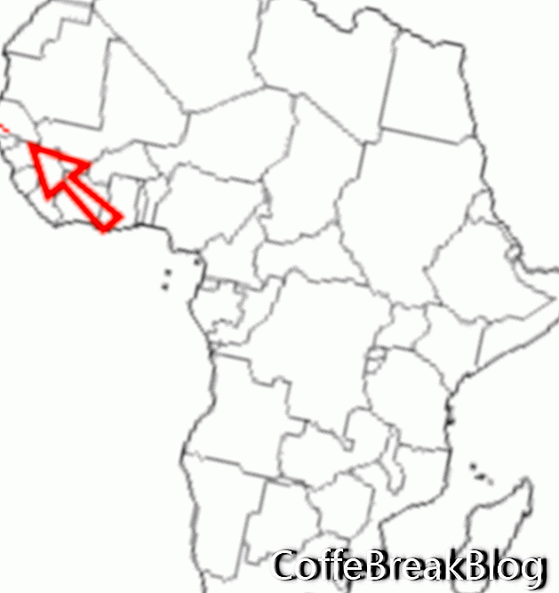 Mapa Gambii